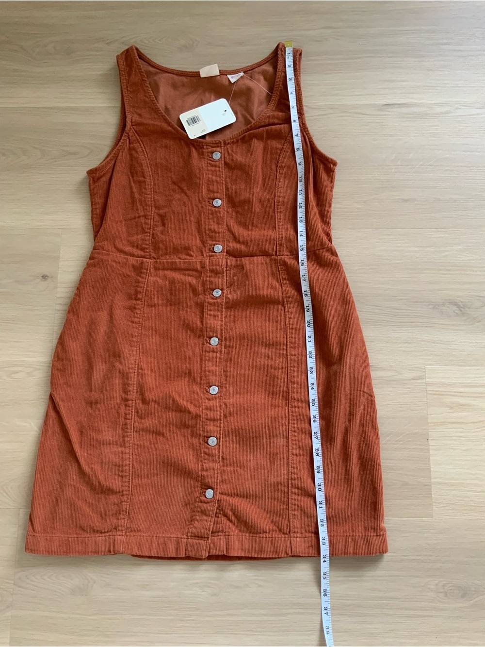 Levi's Tuli Corduroy Short Sleeve Mini Dress - Picture 8 of 10